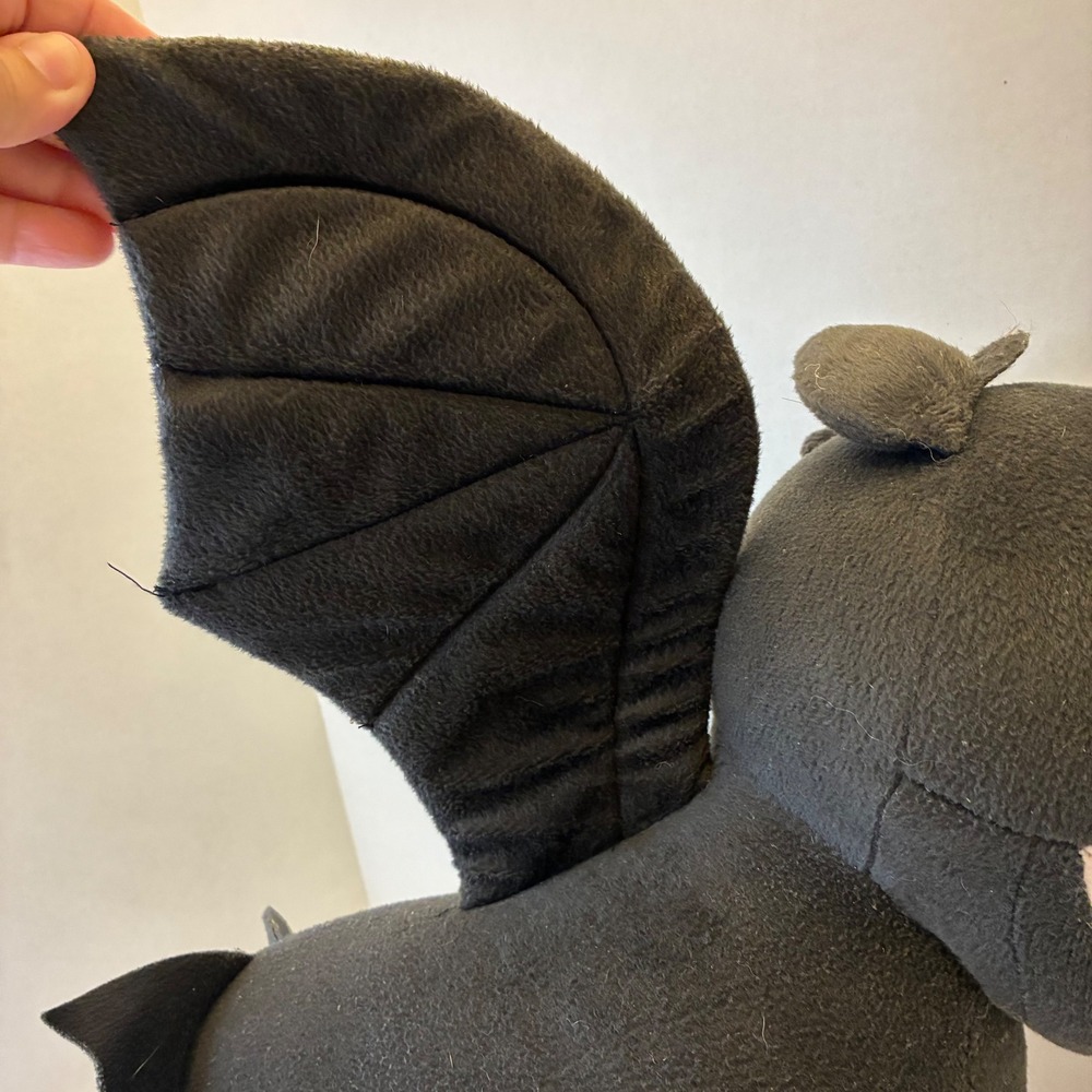 How To Train Your Dragon Toothless Plush Dreamworks 2014 Stuffed Toy Night Fury - Picture 9 of 16